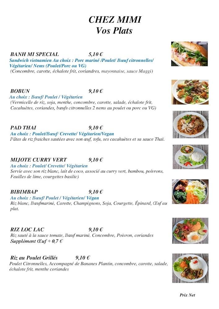 Chez Mimi - Menu Image 1